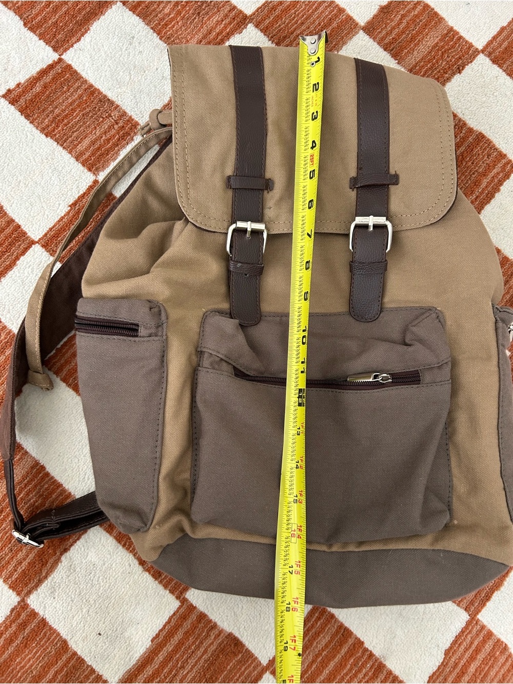 Earthbound Trading Co Canvas backpack - Picture 4 of 5